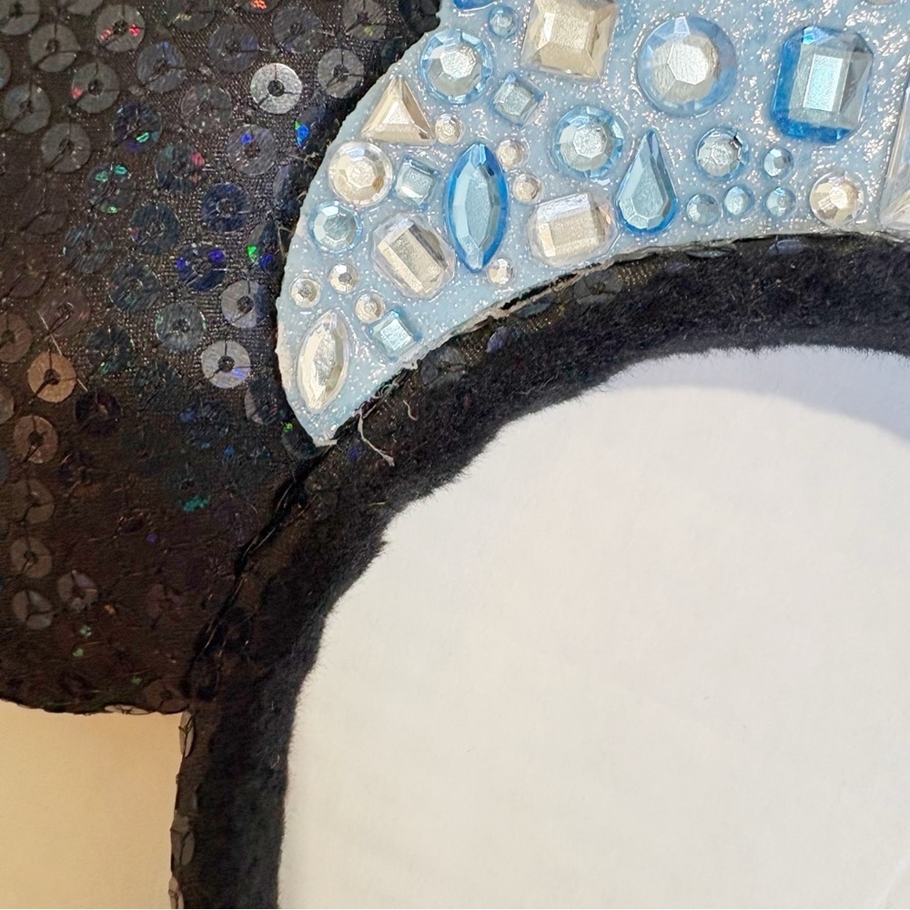 Disneyland 60th Anniversary Diamond Celebration Minnie Mouse Ears Headband Bow - Picture 5 of 13